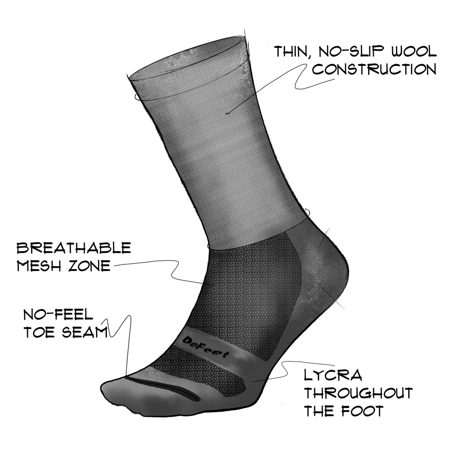 Wooleator Pro 6 Inch Cycling Socks